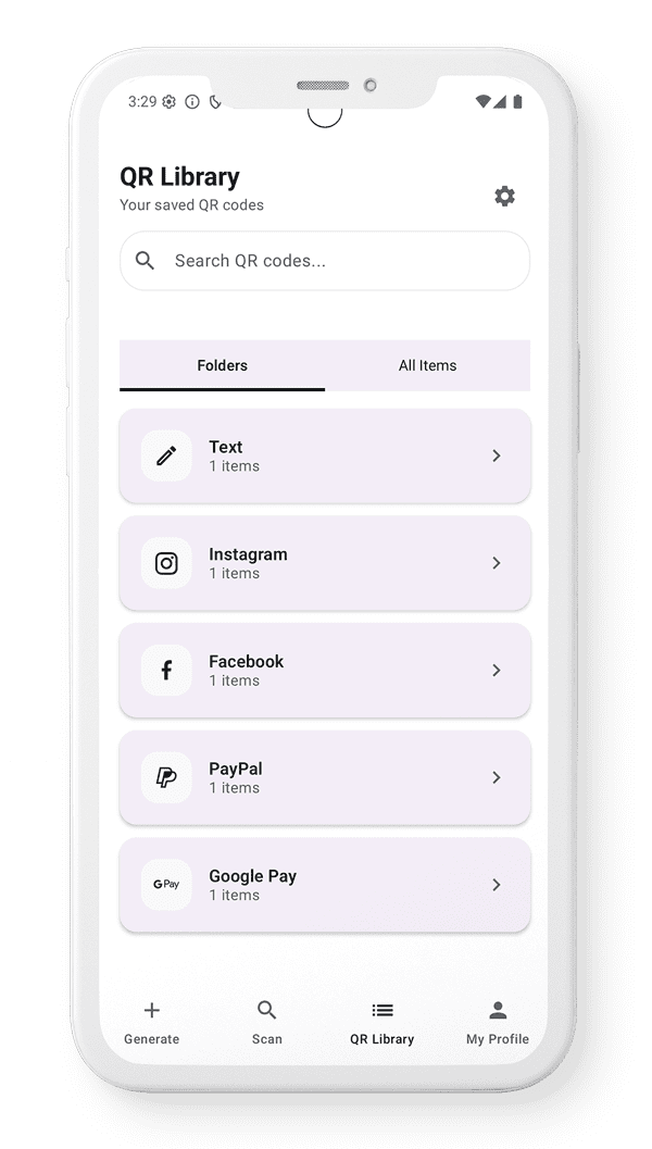 A smartphone screen with a settings menu. Various options are listed.