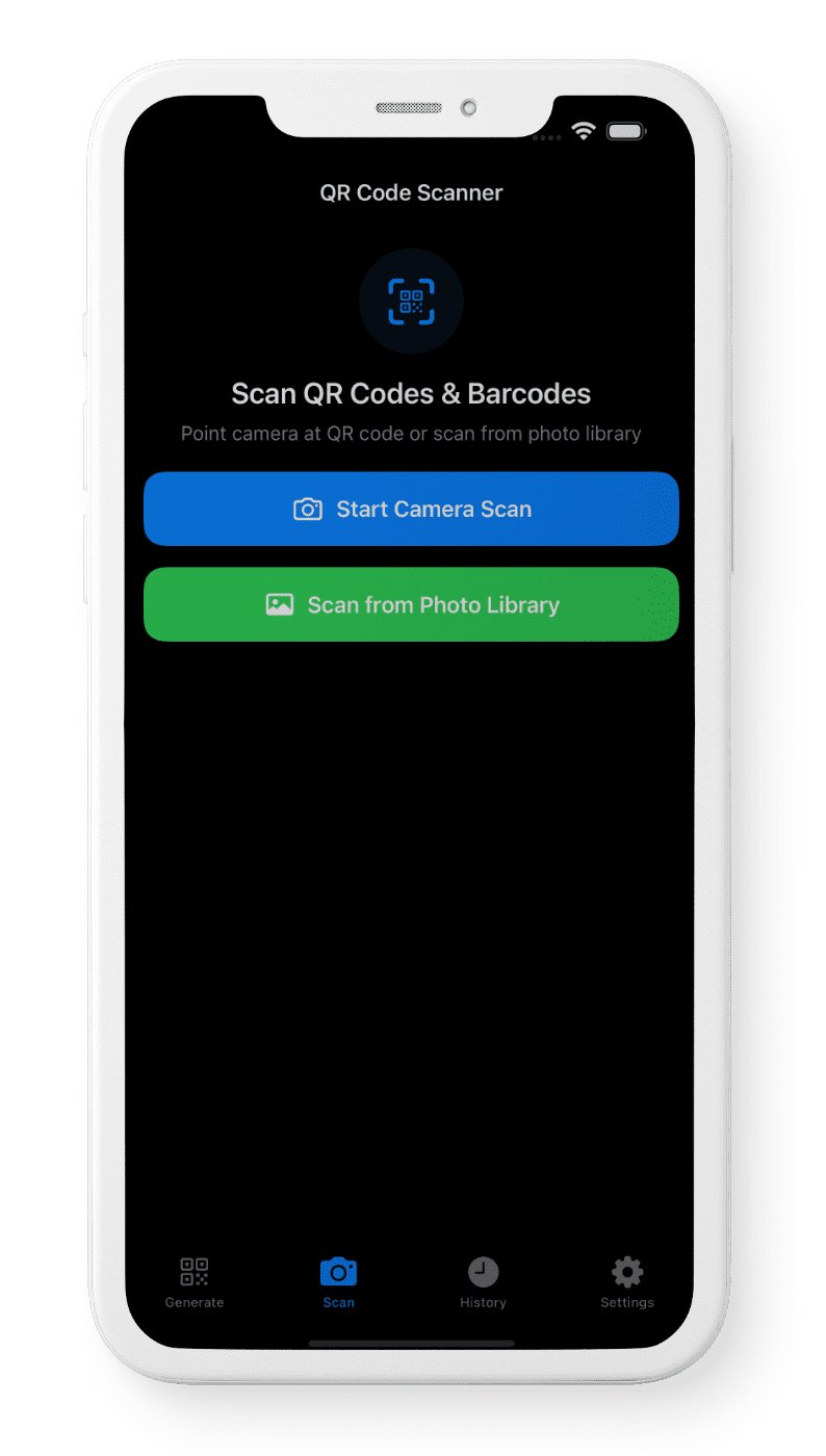 Mobile phone screen displaying login page