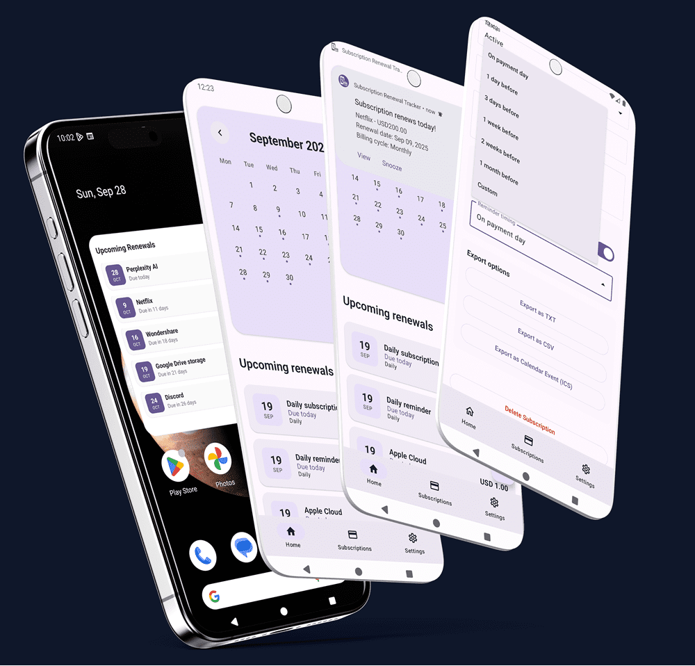 Smartphone screens displaying various interfaces. Mobile technology.